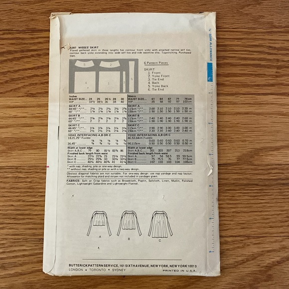 VTG ‘70s Butterick Designer Kenzo UNCUT Sewing Pattern - Picture 2 of 9